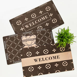 แผ่นรองอาบน้ำ PVC ทรงสี่เหลี่ยมผืนผ้า ขนาด 40x60 ซม. ดีไซน์ทันสมัยแบบมินิมอล กันลื่น กันน้ำ สำหรับห้องน้ำ ห้องอาบน้ำ ลายต้อนรับ - Product Image 5