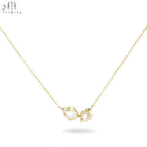 Collar Minimalista de Oro Sólido de 18K con Diamantes Naturales de Corte Rosa, Diseño Antiguo, Hecho a Mano, Joyería Fina, Muy Popular - Product Image 1