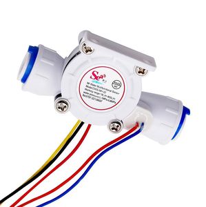Sensor de Flujo de Agua por Pulsos NPN Multifunción SEA MH-02, 3.5-24v, Efecto Hall, Turbina POM, 0.5-6LPM, con Conexión Rápida de 3/8'' - Product Image 4