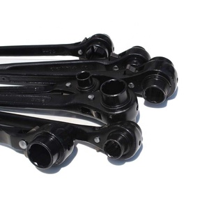 Black Spud Ratchet 19 22mm Double Size Reversible Socket Scaffolding Ratchet Wrench <strong>Podger</strong> Ratchet <strong>Spanner</strong> for Germany Spain - Product Image 4