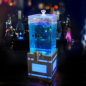 Distributeur de bière en acier inoxydable 3L/2L, tour à bière pression illuminée par LED avec robinet lumineux pour fêtes et usage domestique - Product Image 1