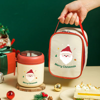 Lonchera Infantil Portátil con Recipiente para Alimentos de Acero Inoxidable 304, Contenedor de Sopa al Vacío, Bolsa Aislante con Cuchara de Plástico