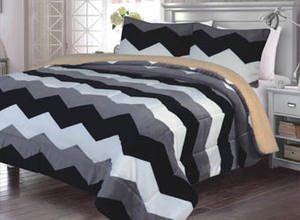 SMILING HOME 2022 Nuevo Diseño <span class=keywords><strong>Chantal</strong></span> Rojo Juego de Edredón y Funda Nórdica para Cama California King, 3 Piezas, 100% Poliéster Antiestático, Lavable a Máquina - Product Image 4