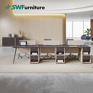Modern and Luxurious Single <b>Workstation</b> Table for Trading Staff, European Minimalist Style Modular Office <b>Desk</b> - Product Image 2