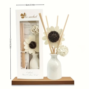 Wholesale Home Lavender <b>Aromatic</b> <b>Perfume</b> Set Porcelain Long-lasting Air Freshness 5 Volatile Stick - Product Image 2