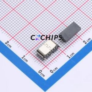 TYPE-C 6P LTH5.0 108 USB Connector SMD Connector ( Connector Type: Type-C )( Gender: Female )( Mounting Type: Vertical Mount ) - Product Image 2