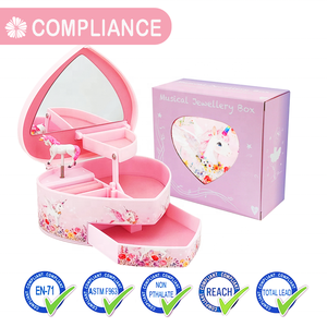 Elegante Caja Musical <span class=keywords><strong>de</strong></span> Joyería con Diseño <span class=keywords><strong>de</strong></span> Unicornio Jakos - Regalo Perfecto para Cumpleaños, Navidad y Festividades para <span class=keywords><strong>Niñas</strong></span> - Caja Musical para Niños - Product Image 4