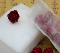 Sachets de thé pliés scellés en fibre de maïs, sachets filtrants pour assaisonnements, sachets de thé vides jetables