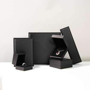 Wholesale Supplier Rectangular <b>Ring</b> Pendant Bangle Box PU Leather Jewelry Box Custom Personality Logo Jewelry Box for Wedding - Product Image 3