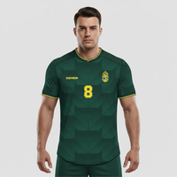 HOSTARON Ensembles de vêtements de football pour hommes avec logo et équipe personnalisés, ensembles d'entraînement à séchage rapide, maillots de football imprimés par sublimation, uniformes de football