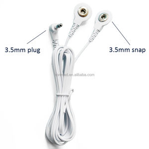Kabel medis, tahan lama 150cm PVC Foil tembaga TENS EMS kawat timbal puluhan kawat elektroda Kelas <span class=keywords><strong>I</strong></span> perangkat medis - Product Image 1