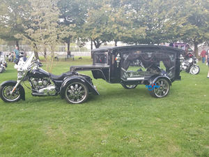 نموذج أنيق لون مخصص تابوت عربة <span class=keywords><strong>2</strong></span> أو 4 عجلات محور واحد عربة جنازة النعش مقطورة جنازة - Product Image 4