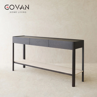 Table console en bois massif de la série nordique, écologique, pour salon, hôtel, hôpital