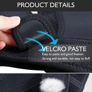 Penyangga Lengan Fashion, Imobilisasi Bahu, Neoprena, Bernapas, Kompresi, Fleksibel, Unisex, Satu Ukuran, Pembalut Bahu, Hitam - Product Image 4