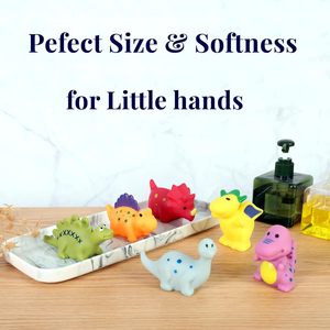 Jouet de bain en caoutchouc personnalisé pour enfants, jouet de bain pour tout-petits, jouet aquatique éducatif précoce, jouet de bain en plastique couineur en forme de dinosaure de dessin animé - Product Image 4