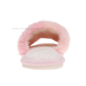 Women's Luxury Furry Faux Fur for Slippers for Autumn Winter Plus Size Indoor Cotton Shoes With Plush Warm <b>Slides</b> Soft Cushionin - Product Image 4