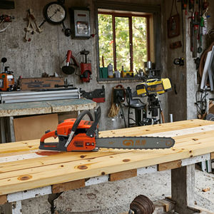 Anpassbare 58ccm 2-Takt DIY-Benzin kettensäge OEM-unterstützte Holz schneide maschine - Product Image 4