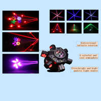 Lumière mobile LED à zoom à six bras avec corps de lampe en aluminium émettant des couleurs RVB, contrôle DMX sans fil, protection IP33 pour DJ Disco