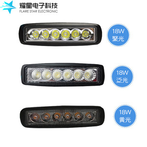Flare Star Electronic 6 Inch Led Work <b>Light</b> Bar 18w Off-Road Aluminum Alloy Dc Power - Product Image 3