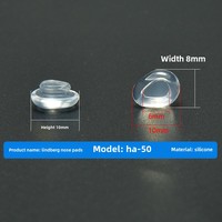 Coussinets nasaux en silicone en forme de coeur Accessoires clés pour lunettes confortables Emballage de qualité supérieure