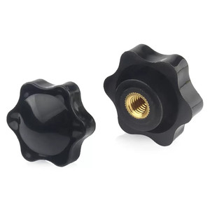 Kunststoffgriffknöpfe Daumenschrauben Sechskantmuttern M5 M6 M8 M10 Schwarz Bakelit Durchgangsbohrung Gewinde-Spannmutter - Product Image 6