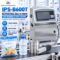Mesin Printer Inkjet Cij Multifungsi IPS-B600T untuk Plastik, Botol, Logam, dan Pencetak Kode Nomor Lot