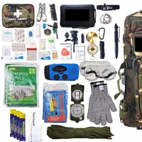 Kit de survie en cas de catastrophe, kit de survie en cas d'inondation à domicile, avec radio, kit d'urgence, batterie externe pour la préparation aux catastrophes, XL