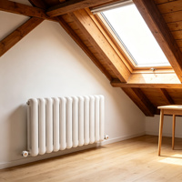 Radiateur vertical et horizontal en acier anthracite de design pour chauffage central à eau chaude dans les hôpitaux et les écoles