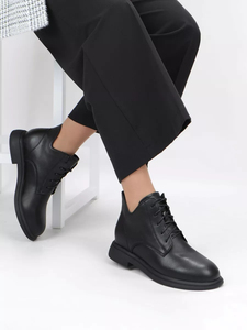 Casual Fashion <strong>Genuine</strong> <strong>Leather</strong> <strong>Women's</strong> Autumn and Winter Short <strong>Boots</strong>, Slip-resistant, Lightweight, Customizable Footwear. - Product Image 2