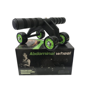 Ab Muscle Roller Abdominal Chakra Quatre Roues Sain Ventre Roue Nouveau Rouleau Roue ab Exercice Pull Core Formation <span class=keywords><strong>Gym</strong></span> Sports - Product Image 1