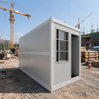 Maison conteneur pliable mobile de type X pour chantier modulaire, installation rapide, démontage facile, résistante aux ouragans