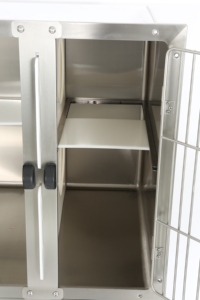 Gabbia per Gatti Mobile Personalizzata con Angoli Arrotondati, Set Condominio per Gatti Impilabile e Assemblabile su Ruote - Product Image 4