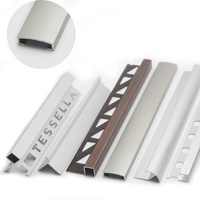 Profil de bordure de carrelage en aluminium Nova pour carrelage céramique à bas prix, bordure de carrelage carré