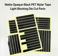 Ruban PET noir mat résistant aux hautes températures pour isolation électronique et occultation de la lumière, ruban ignifuge occultant