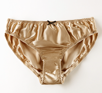 Strings en Soie de Mûrier pour Femmes, Taille Basse, Tissé Uni, Confortable et Respirant, Sous-vêtements Jeunesse, Vente en Gros Transfrontalière