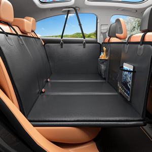 100% housse de siège de voiture en cuir PU imperméable pour chien pour siège arrière avec fond dur housse de siège arrière pour animaux de compagnie niche montée sur véhicule - Product Image 1