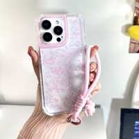 Offre Spéciale époxy paillettes bling avec chaîne anti-choc coques de téléphone portable pour Infinix Hot 60 Pro 4G
