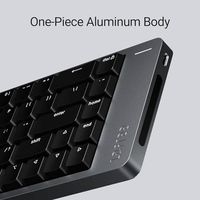 Clavier mécanique OEM ODM Flow2 LowProfile en alliage d'aluminium avec interrupteurs linéaires Void, clavier sans fil rechargeable avec 3 modes