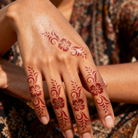 Pochoirs de tatouage au henné pour enfants personnalisés en gros, motifs de dessins animés, autocollants creux, modèles de tatouage corporel DIY sûrs pour enfants