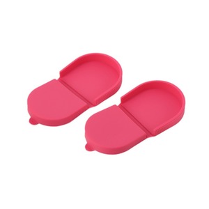 U Shaped Silicone Coin Purse Mini Portable Candy Color Solid Scarlet Home Storage Unisex Spring 2024 - Product Image 1
