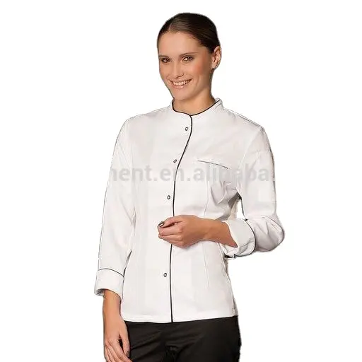 Restaurant Kitchen Work Clothes Custom Men Women Plus Size Jacket Executive Bakers Chef Coats Cook Uniforms