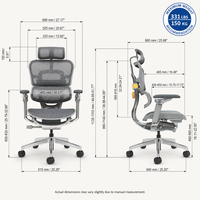Chaise de bureau exécutive en maille de qualité supérieure, design ergonomique, vente directe usine pour importateurs en gros, sièges de bureau et informatiques