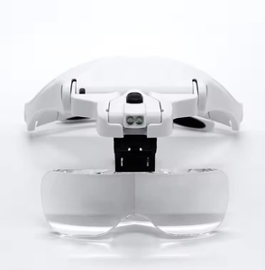 Gafas de Aumento con Luz LED en la Diadema, Herramienta de Extensión de Pestañas de Plástico para Uso Profesional en Salones de Belleza - Product Image 1