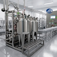Ligne de production automatique personnalisable SUOTE pour l'eau pure et les boissons, usine de remplissage et d'emballage pour jus de fruits