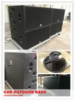Dernier CVR double caisson de basses de 18 pouces, boîte vide pour haut-parleur de concert