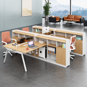 XTBGZ-071 Melaminplatte L-förmiger Büroschreibtisch und Stuhl-Set Moderne Gewerbliche Möbel mit Vollkantenversiegelungsprozess - Product Image 4