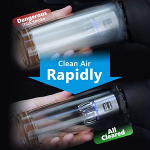 อุปกรณ์เสริมในรถยนต์ประกันคุณภาพ2-In-1พอร์ต <span class=keywords><strong>USB</strong></span> คู่มินิส่วนบุคคลรถเครื่องฟอกอากาศ <span class=keywords><strong>Ionizer</strong></span> เสียงน้อยที่สุดแบบพกพา - Product Image 5