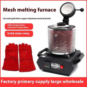 Four à induction industriel portable de 1 kg pour la fusion de l'or, de l'argent et du cuivre, avec <span class=keywords><strong>creuset</strong></span> en graphite pour l'alchimie expérimentale - Product Image 2
