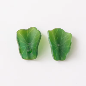 Mini 12mm vert <span class=keywords><strong>Lotus</strong></span> feuilles perle entretoise perlée mignon rose acrylique breloque pour collier à faire soi-même Bracelet boucle d'oreille bijoux accessoires - Product Image 6