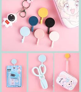 100 gói ABS nhựa dính móc dễ thương tiện ích chính tường gắn kết cho nhà cắt kéo cắt trang trí treo mũ khăn chìa khóa - Product Image 4